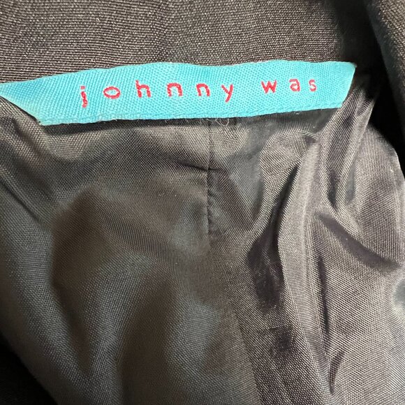Johnny Was Black Duster Jacket Trench Coat Women Size S - Picture 14 of 15